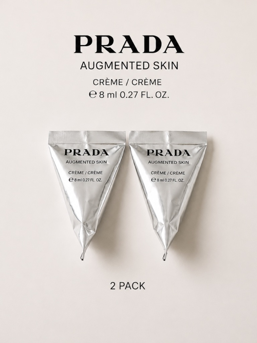 PRADA Augmented Skin Crème Sample Pack (2 x 8ml) – NEW - Picture 1 of 8